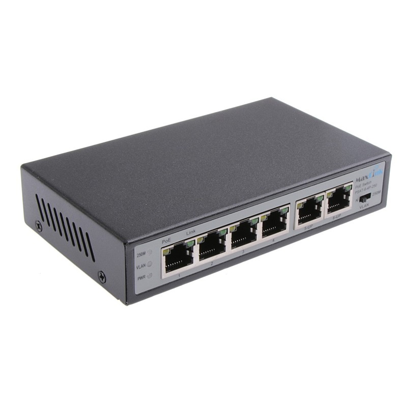 POE Switch MaxLink PSAT-6-4P-250 POE Switch MaxLink PSAT-6-4P-250